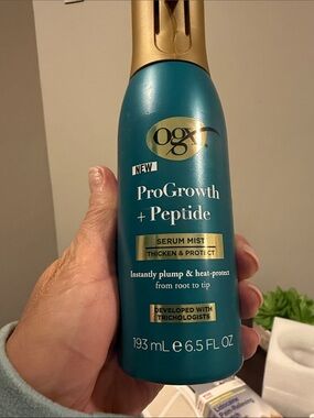 OGX ProGrowth + Peptide Serum Mist — Full Size New Hair Thickening Mist